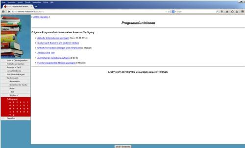 Screenshot PC Kontofunktionen