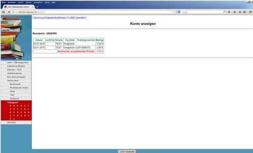 Screenshot PC Gebührenübersicht