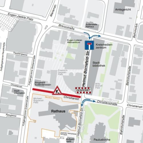 Sperrung Helmut-Bornefeld-Str. Sperrung Helmut-Bornefeld-Str.